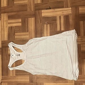 Striped racer back workout tank